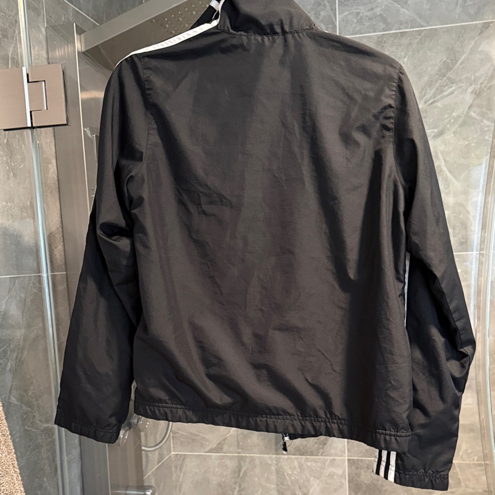 Adidas ESSENTIALS 3-STRIPES LIFESTYLE TRACK JACKET LINED WINDBREAKER SIZE S - Picture 8 of 11